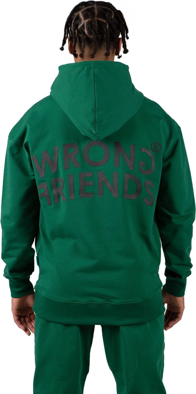 Wrong Friends Orlando oversized hoodie groen Groen