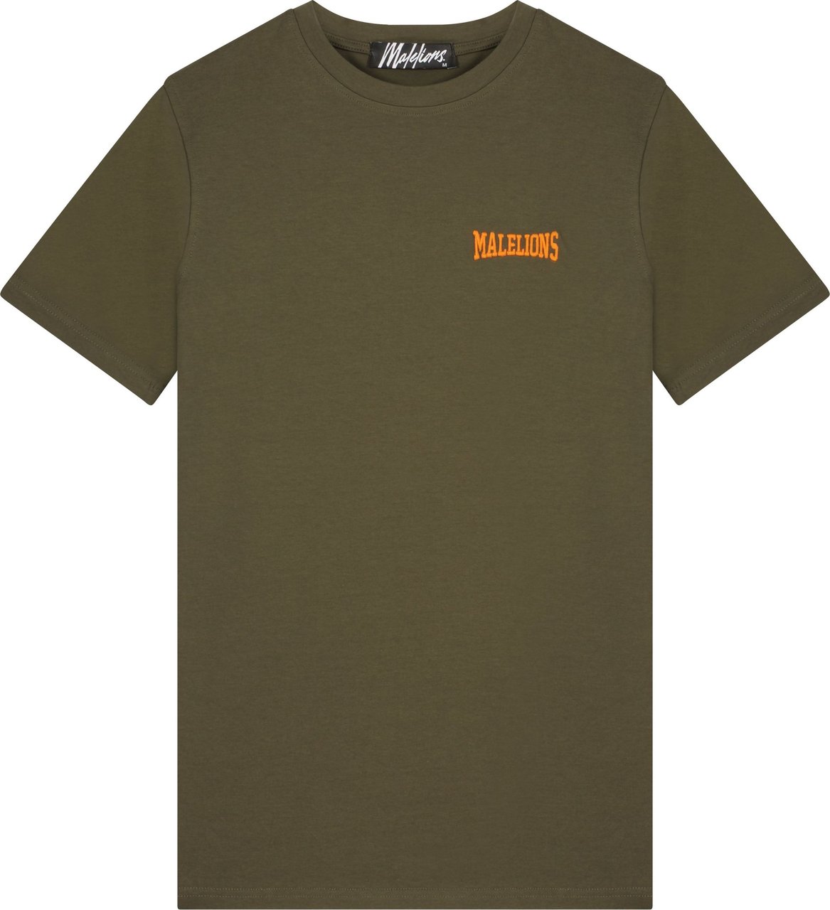 Malelions Boxer T-Shirt - Army/Orange Green