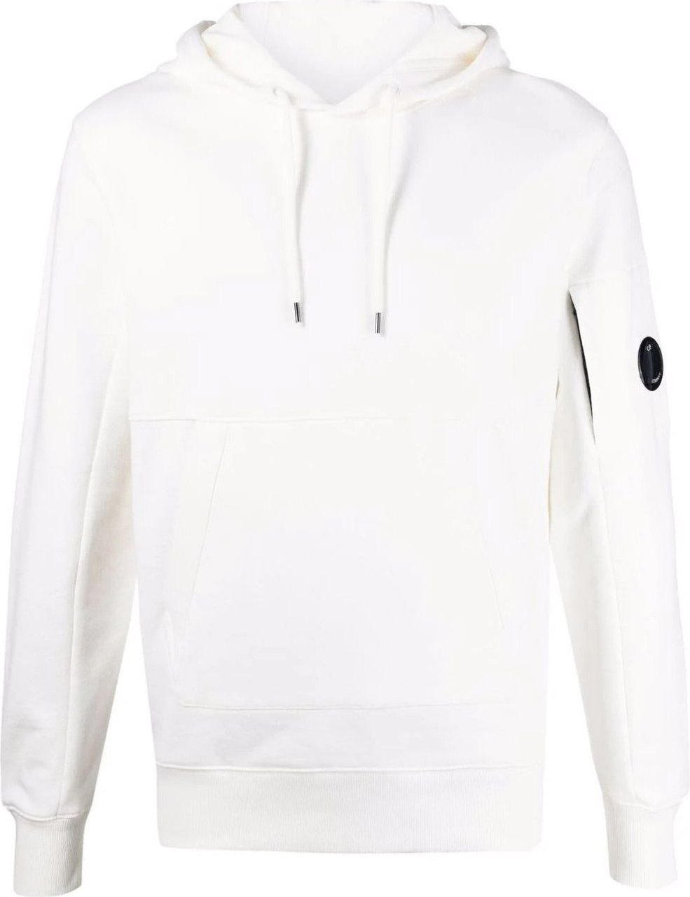 CP Company logo patch hoodie Wit