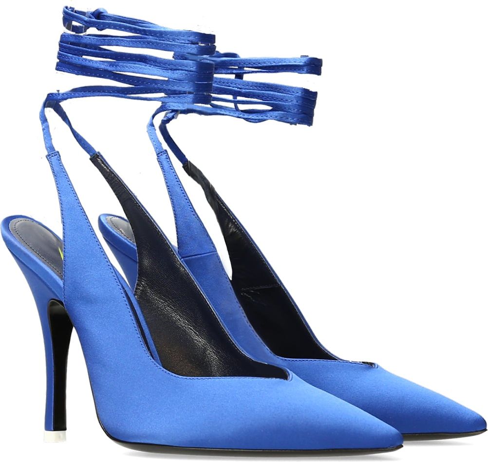 The Attico Slippers blauw Blauw