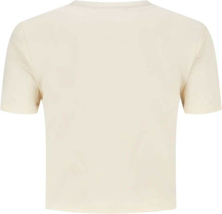 Nikkie Cropped Cord T-shirt Pearl Neutral