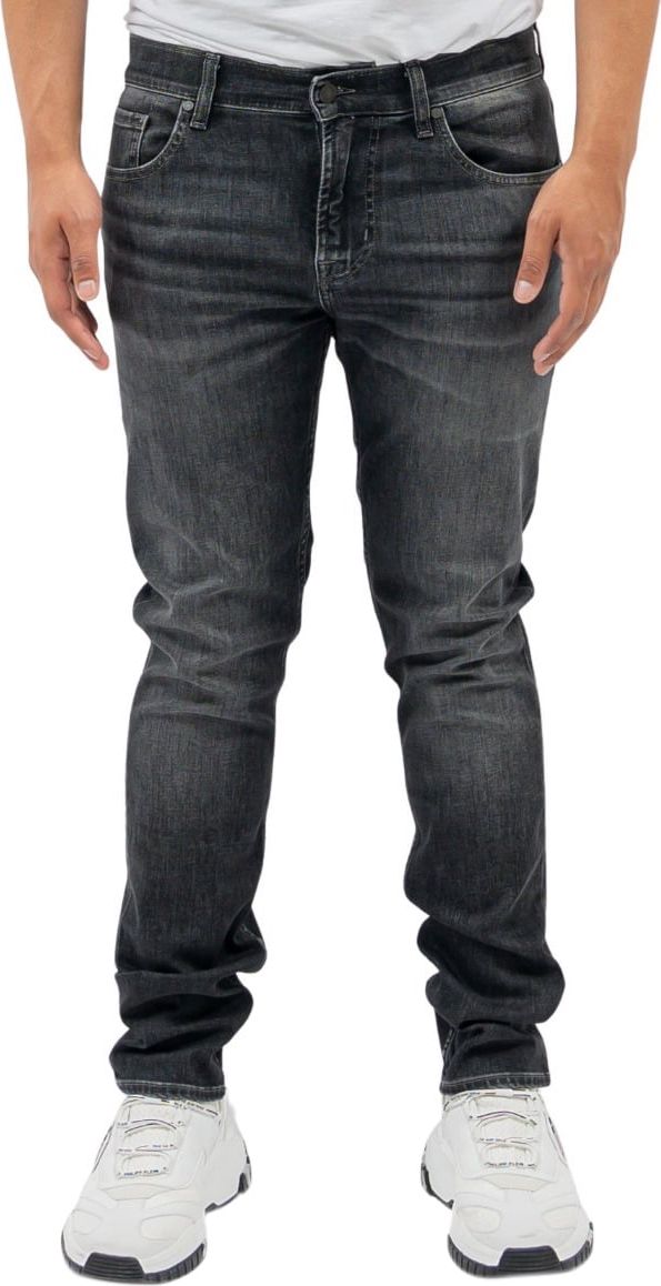 7 For All Mankind Slimmy Tapered Luxe Performance Eco Grey Jeans Blauw