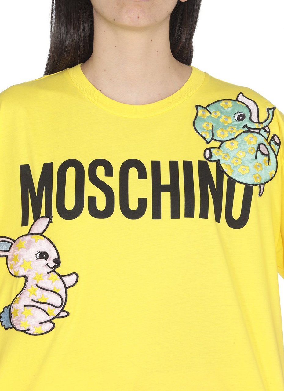 Moschino T-shirts And Polos Fantasia Giallo Geel