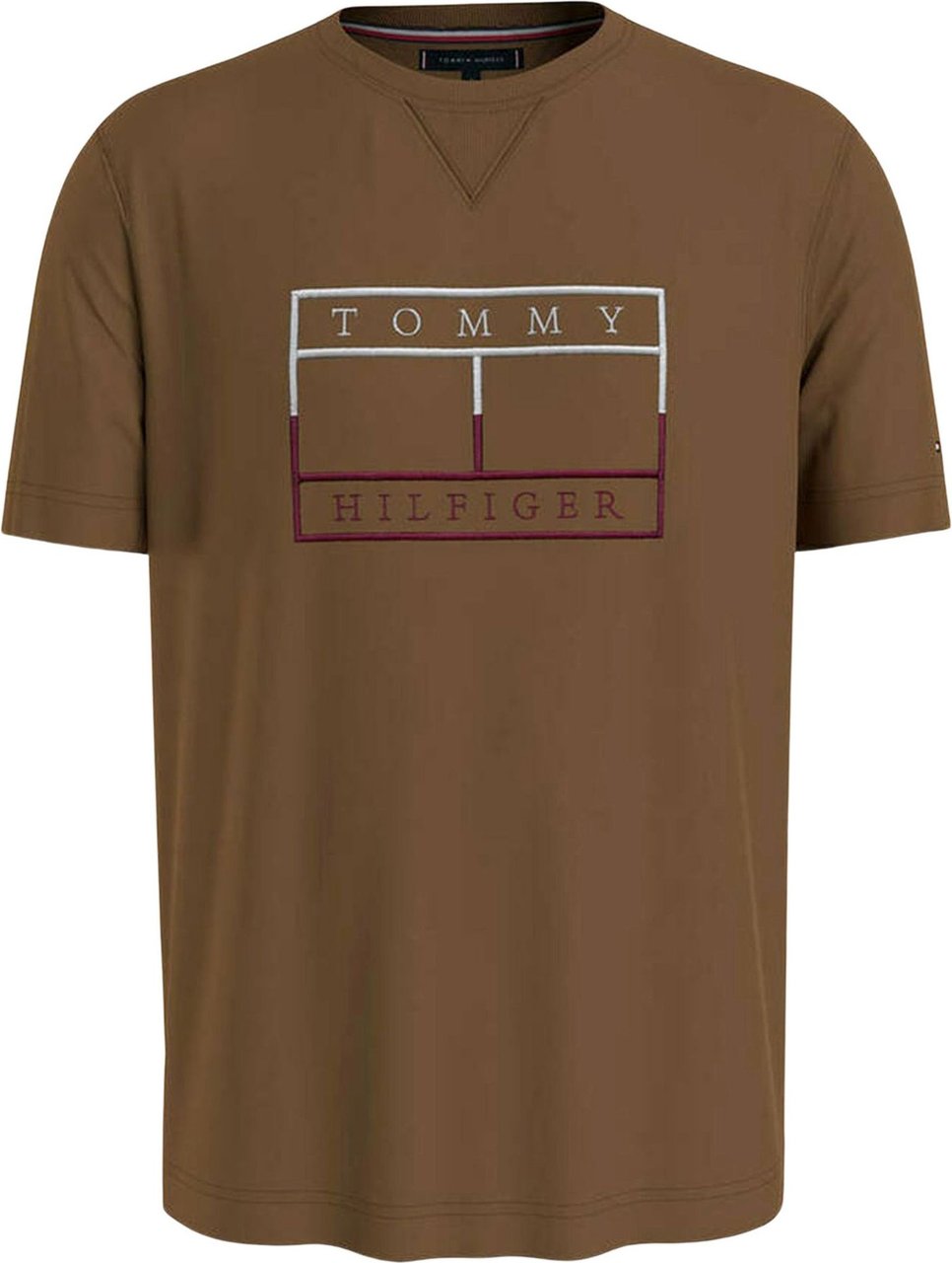 Tommy Hilfiger Outline Flag T-shirt Bruin Bruin