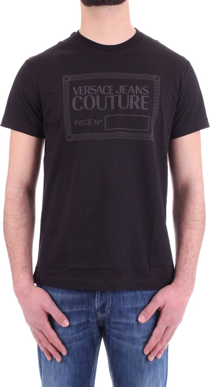 Versace Jeans Couture Black Man T-shirt Zwart