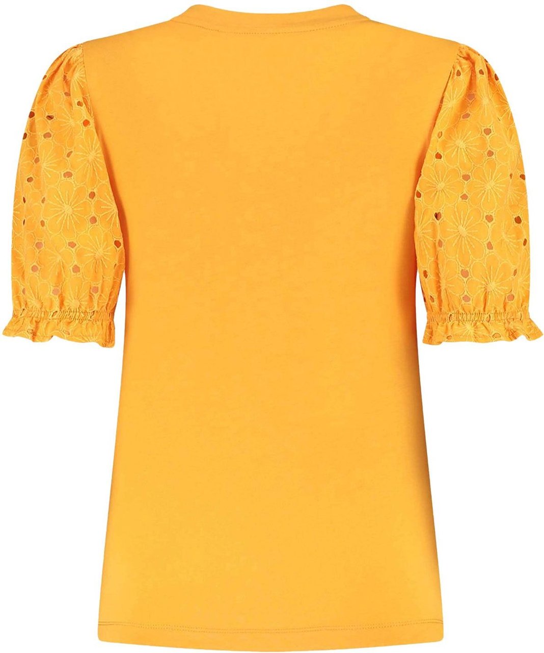 Nikkie Fancy sleeve t-shirt Oranje