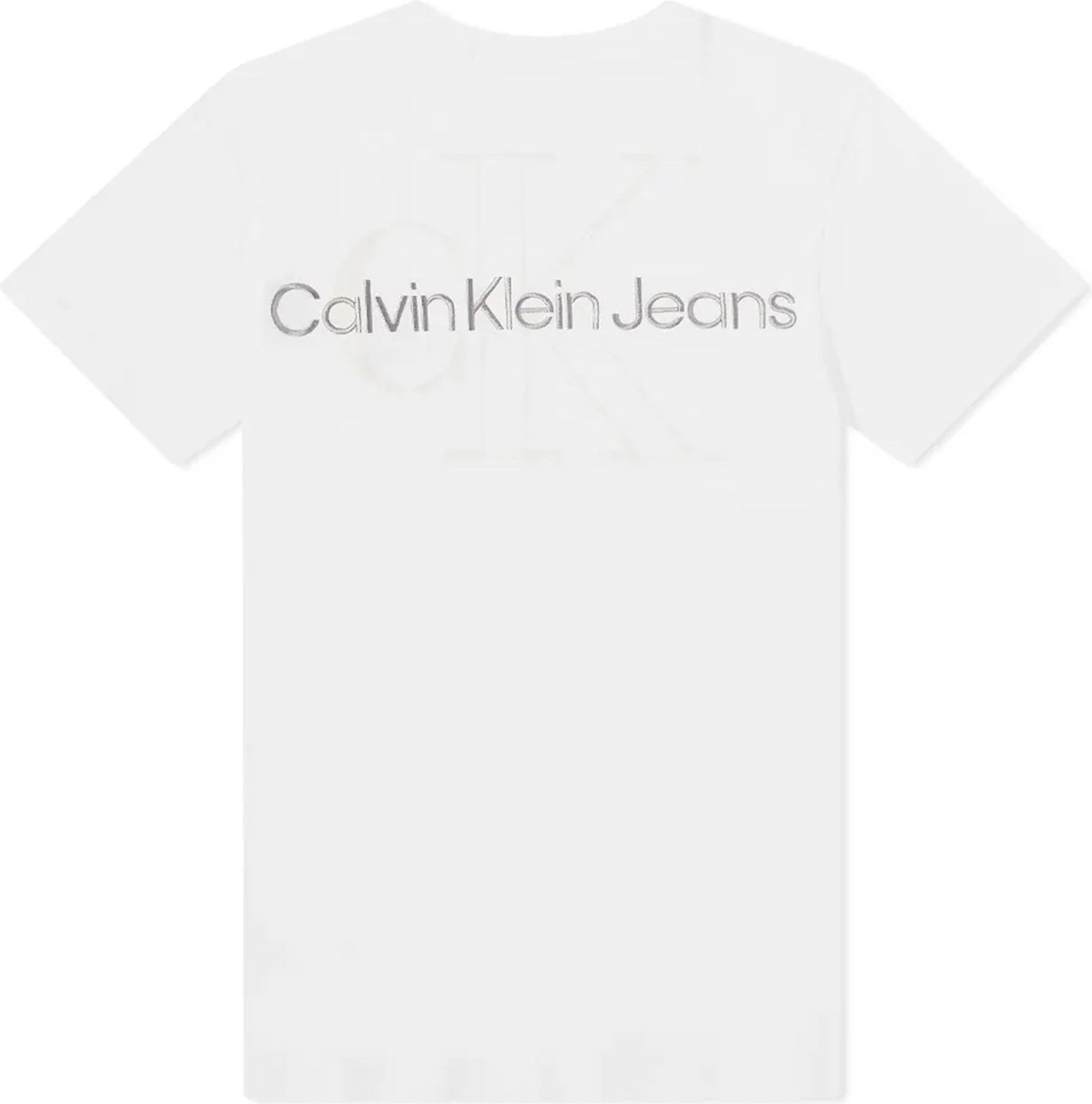 Calvin Klein T-shirt Man Two Tone Monogram J30j320181.yaf Wit