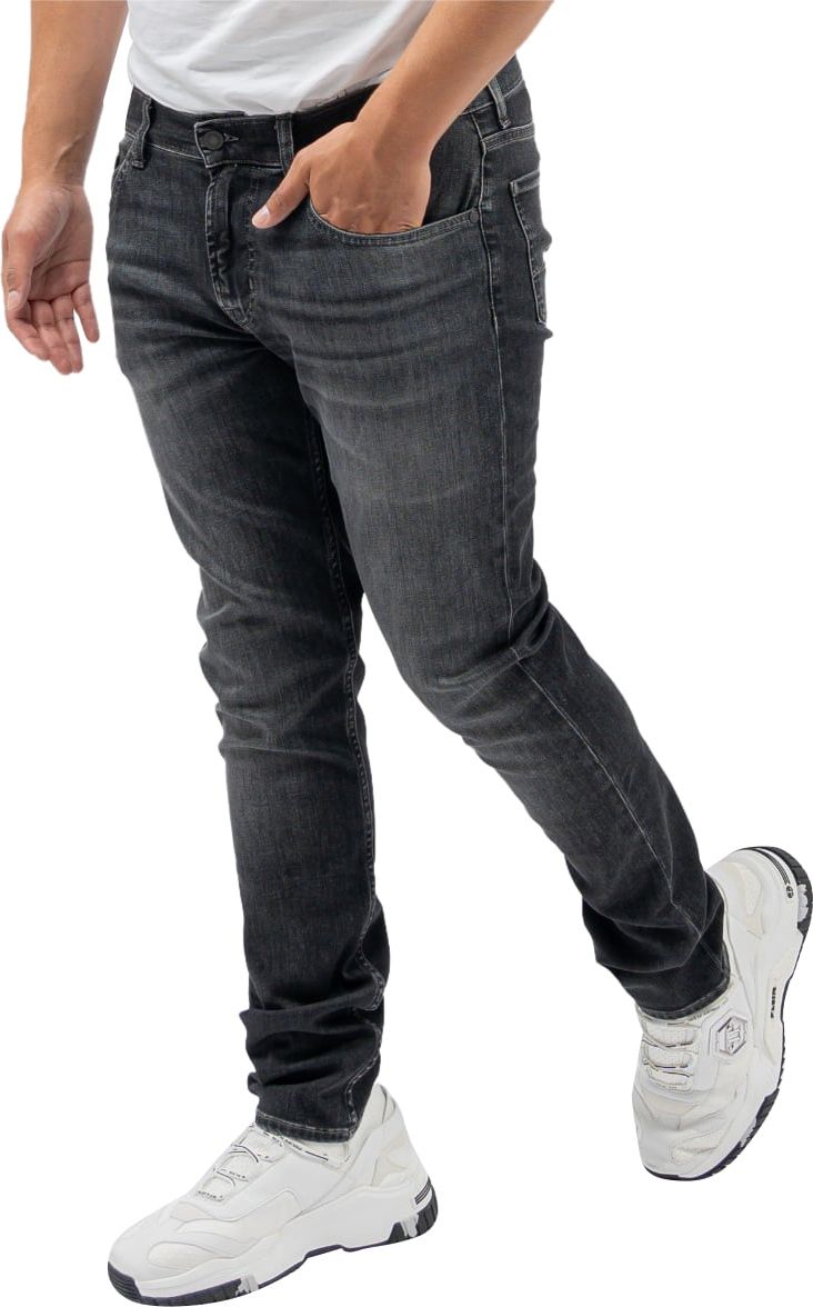 7 For All Mankind Slimmy Tapered Luxe Performance Eco Grey Jeans Blauw