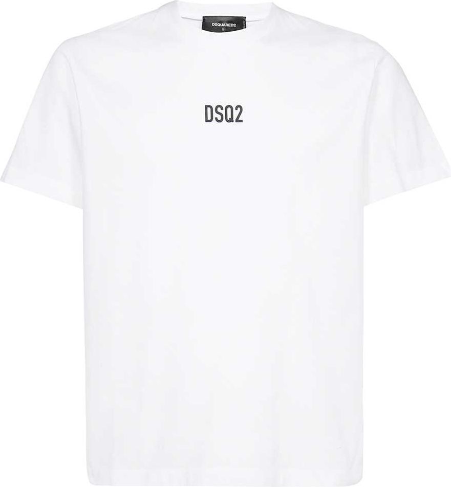 Dsquared2 Dsq2 white tee small logo Wit