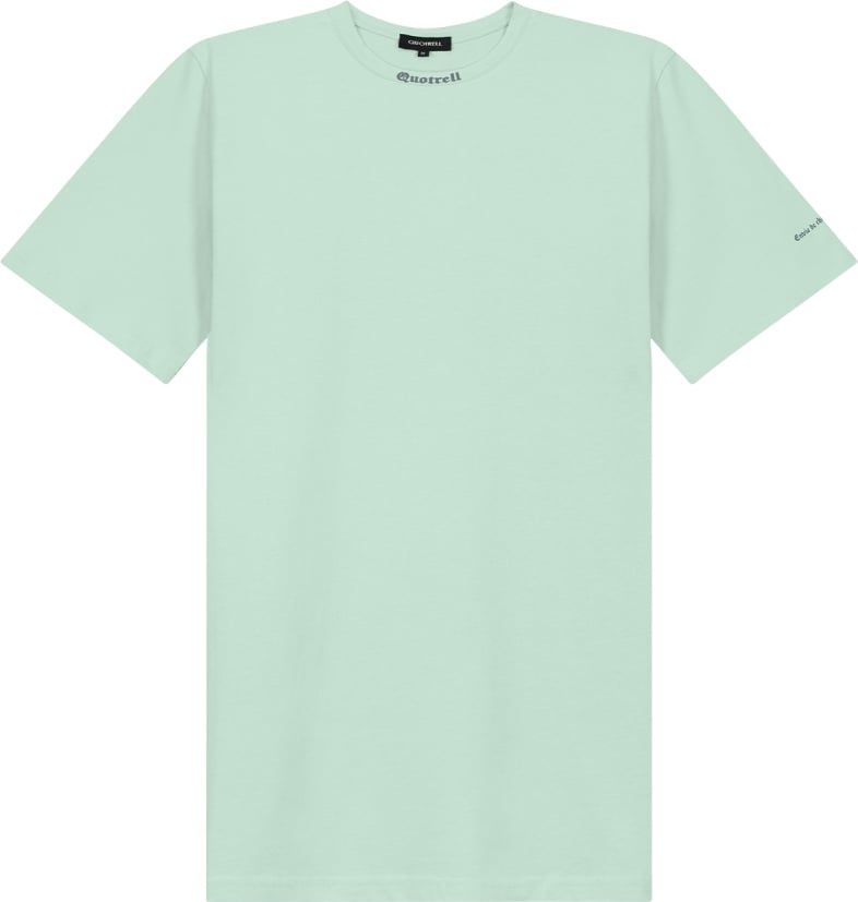 Quotrell Miami T-shirt Dress | Mint / Grey Blauw