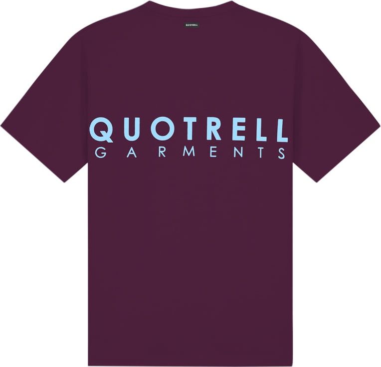 Quotrell Fusa T-shirt | Bordeaux/light Blue Rood