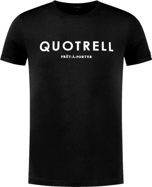 Quotrell Basic T-shirt | Black / White Zwart