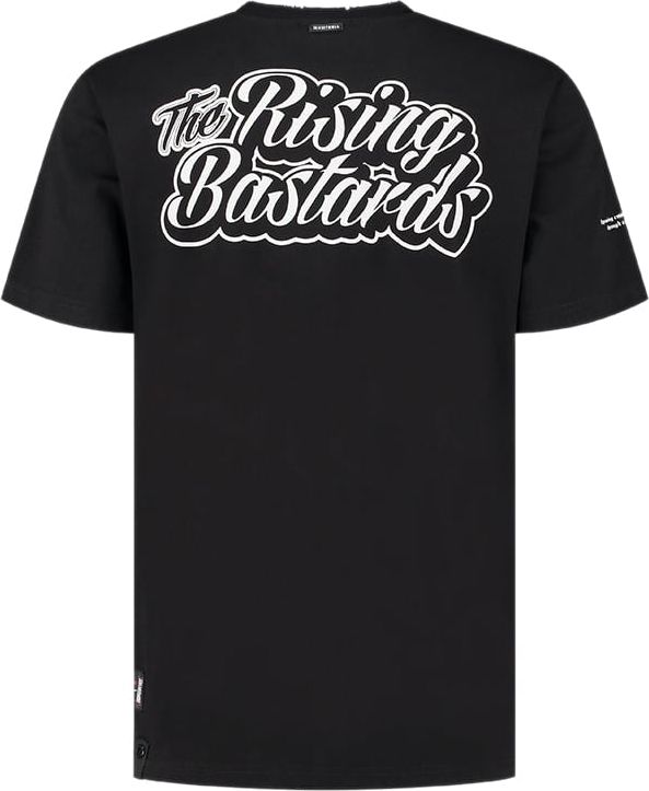 Quotrell The Rising Bastards T-shirt | Black Zwart