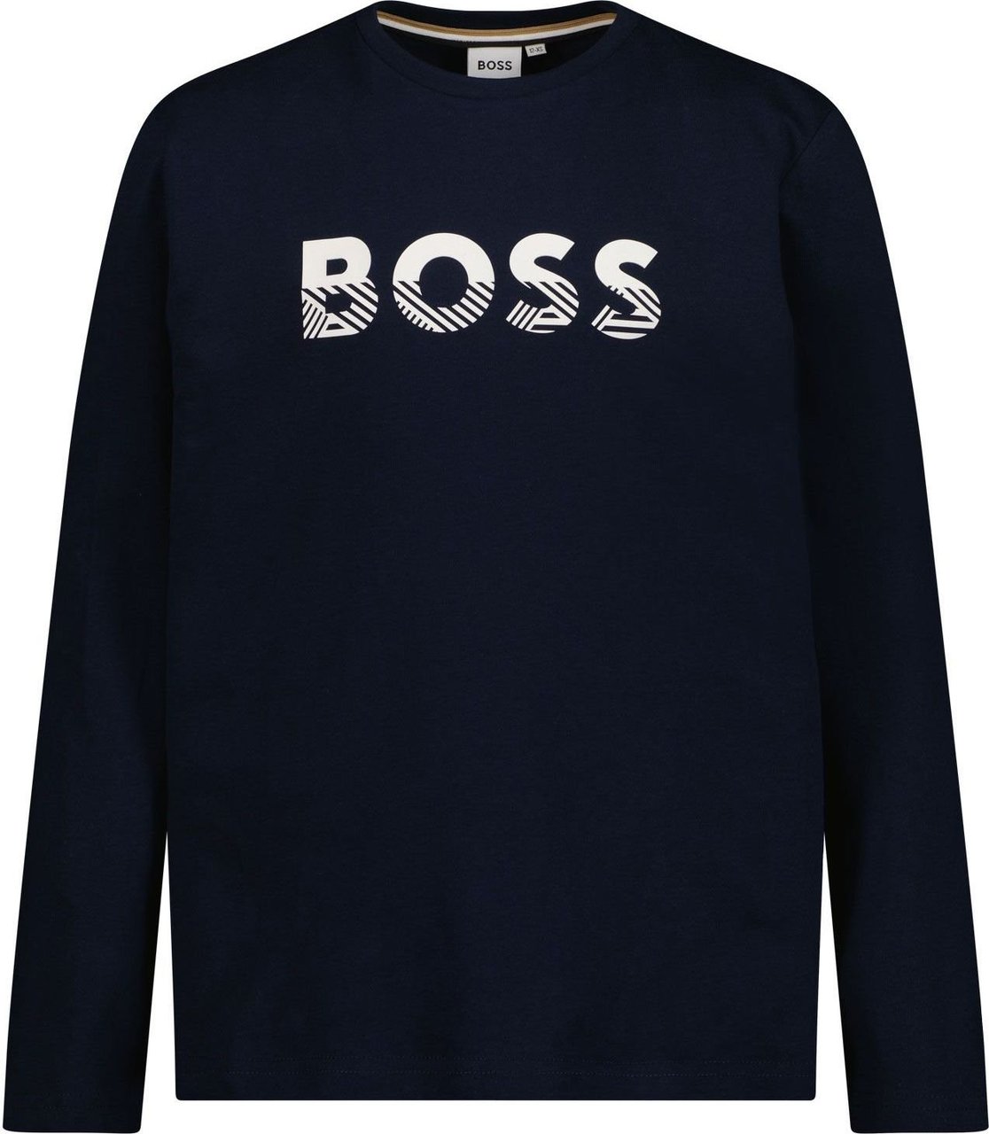 Hugo Boss Boss J25M15 kinder t-shirt navy Blauw