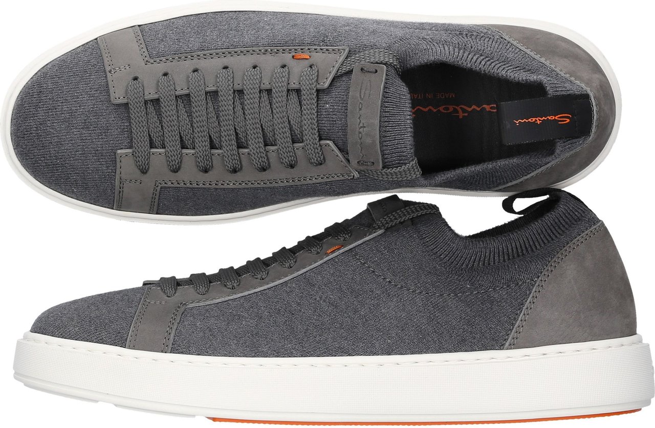 Santoni Sneakers Grey Luca Grijs