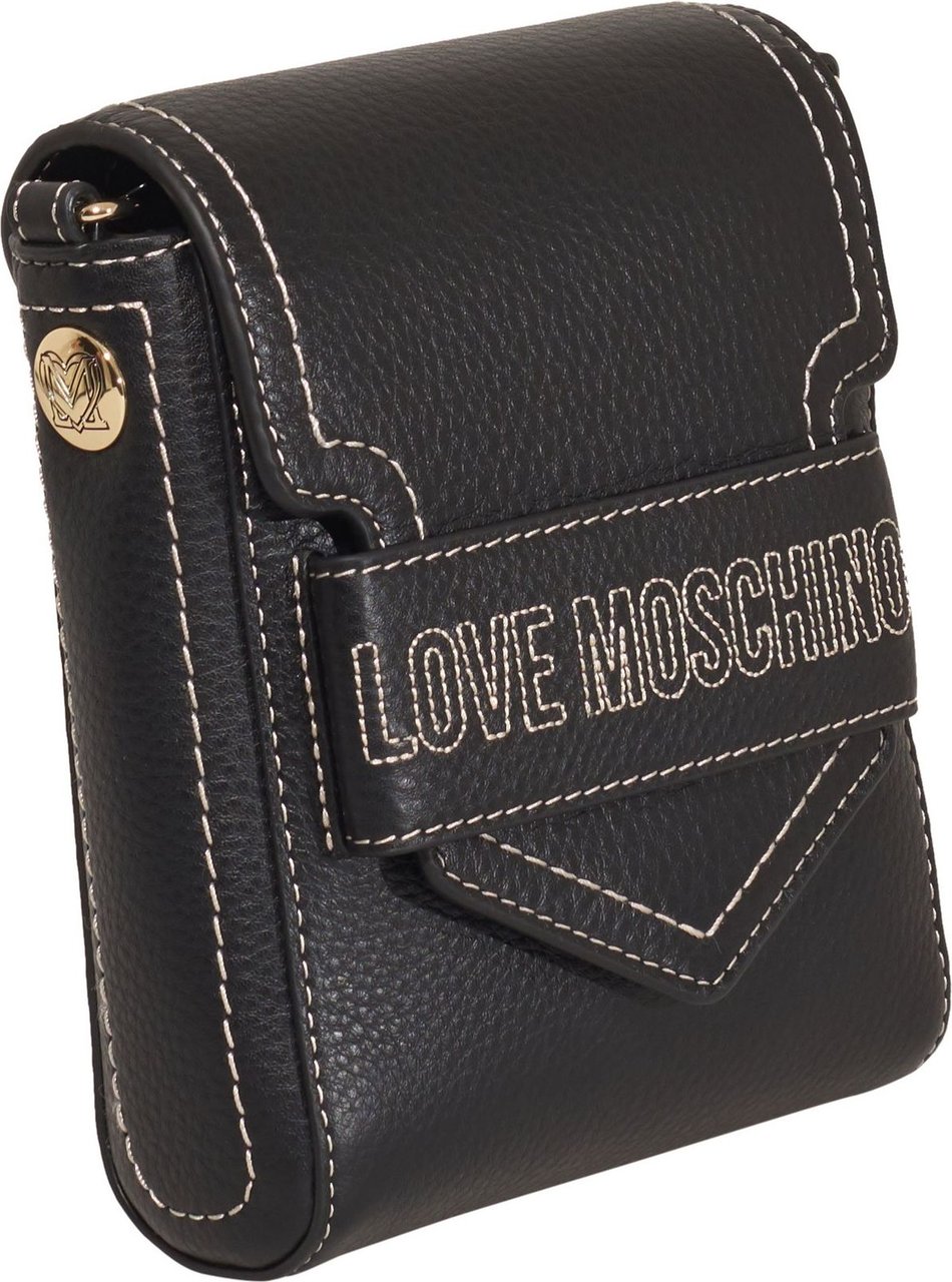 Love Moschino Leather pebble Zwart