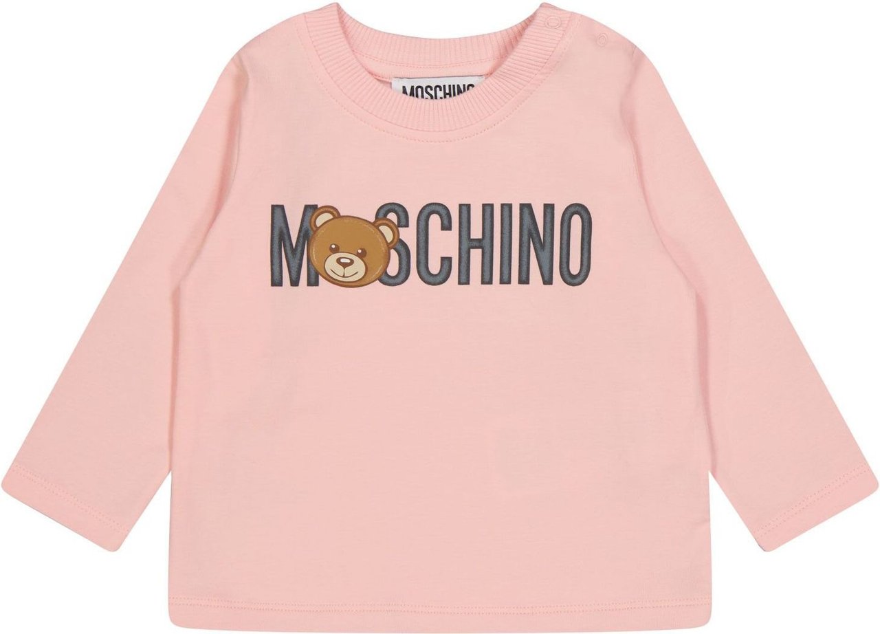 Moschino Moschino MOO00ELBA12 baby t-shirt licht roze Roze