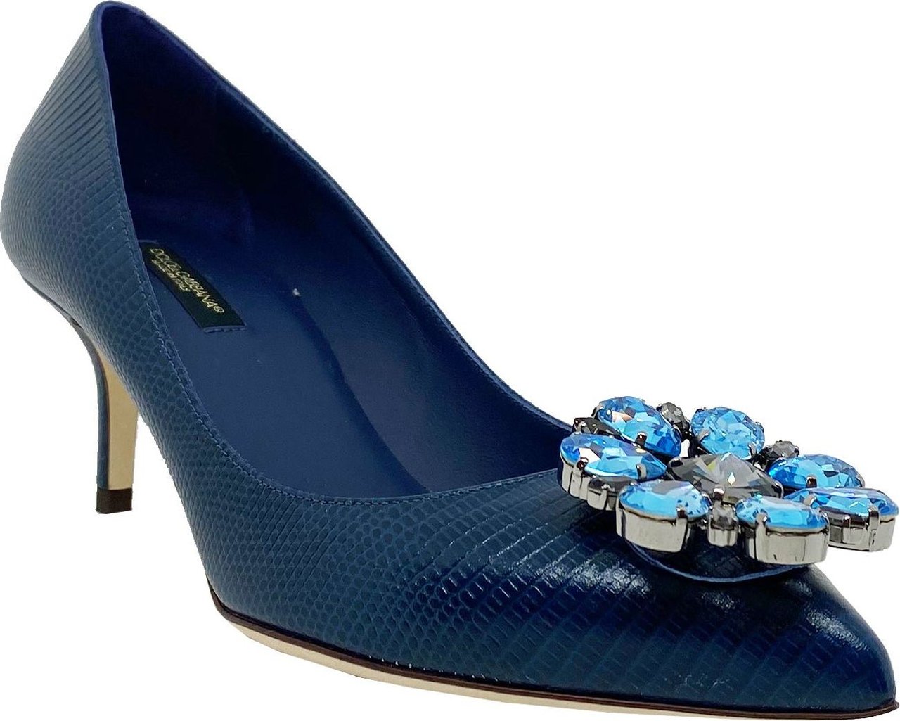 Dolce & Gabbana Dolce & Gabbana Crystal Embellished Pumps Blue
