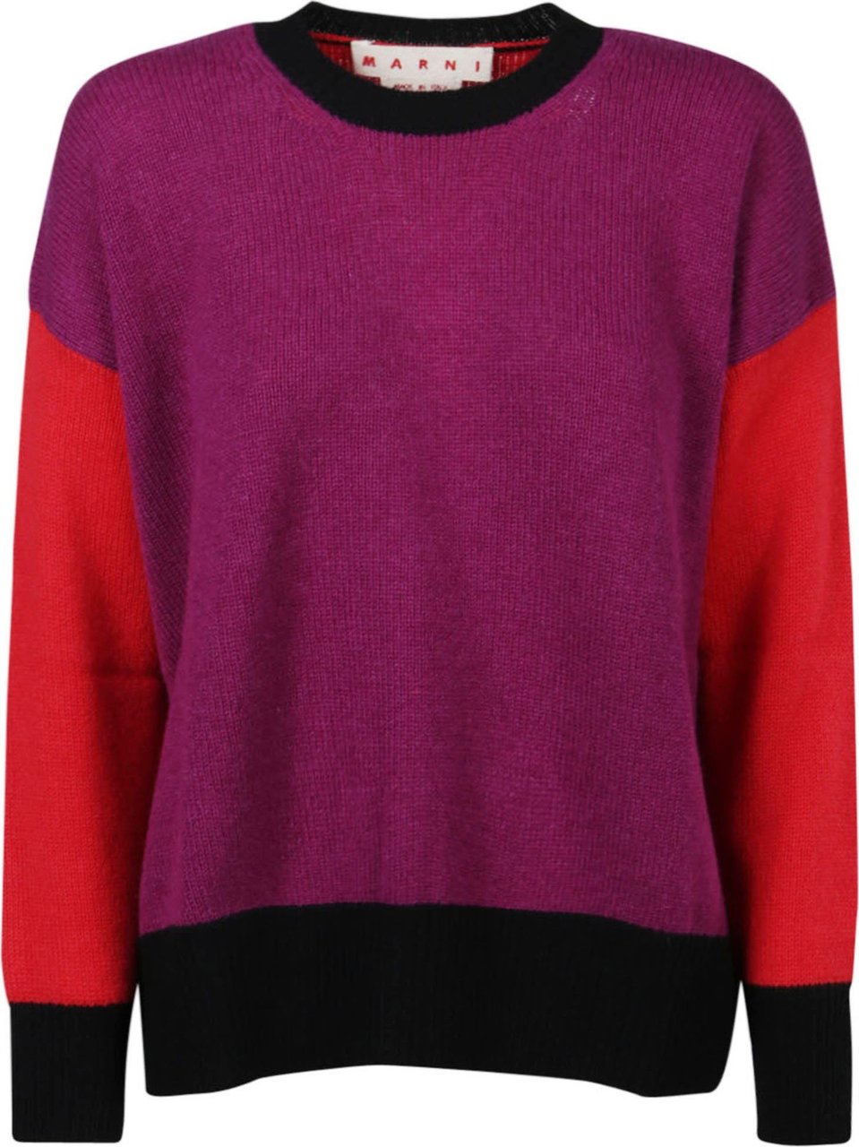 Marni Round Neck Sweater Pink & Purple Roze