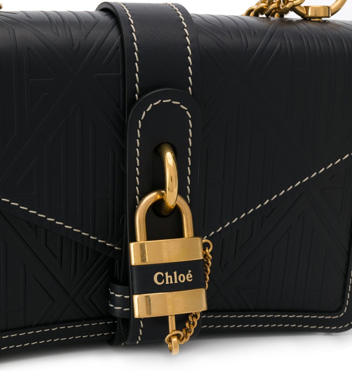 Chloé Aby Chain Shoulder Bag Blauw