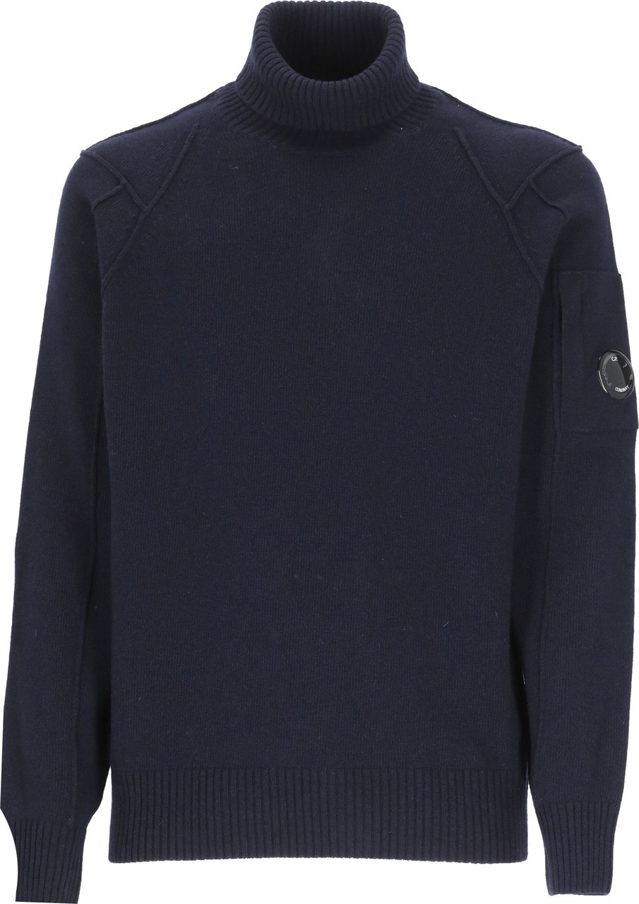 CP Company Knitwear - Turtle Neck Blauw