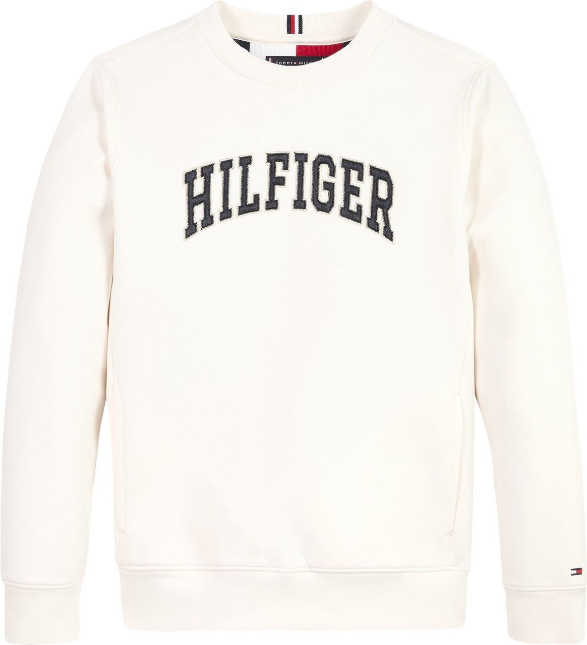 Tommy Hilfiger Varsity Sweater Ecru White