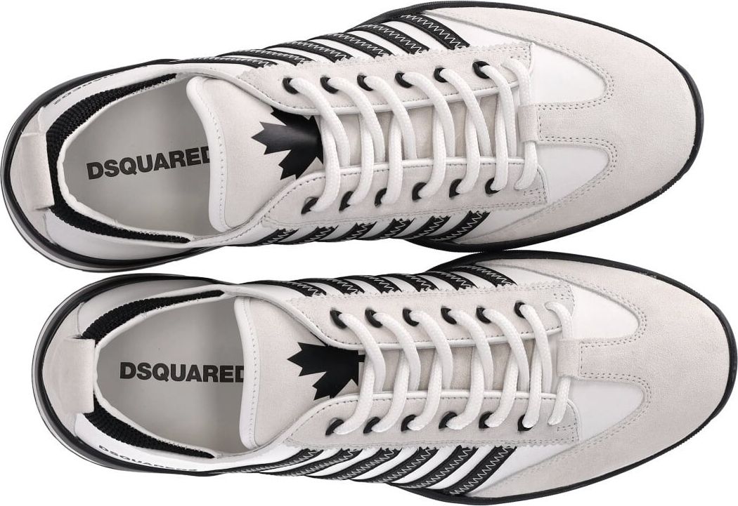 Dsquared2 Lace-Up Low Top Sneakers Wit