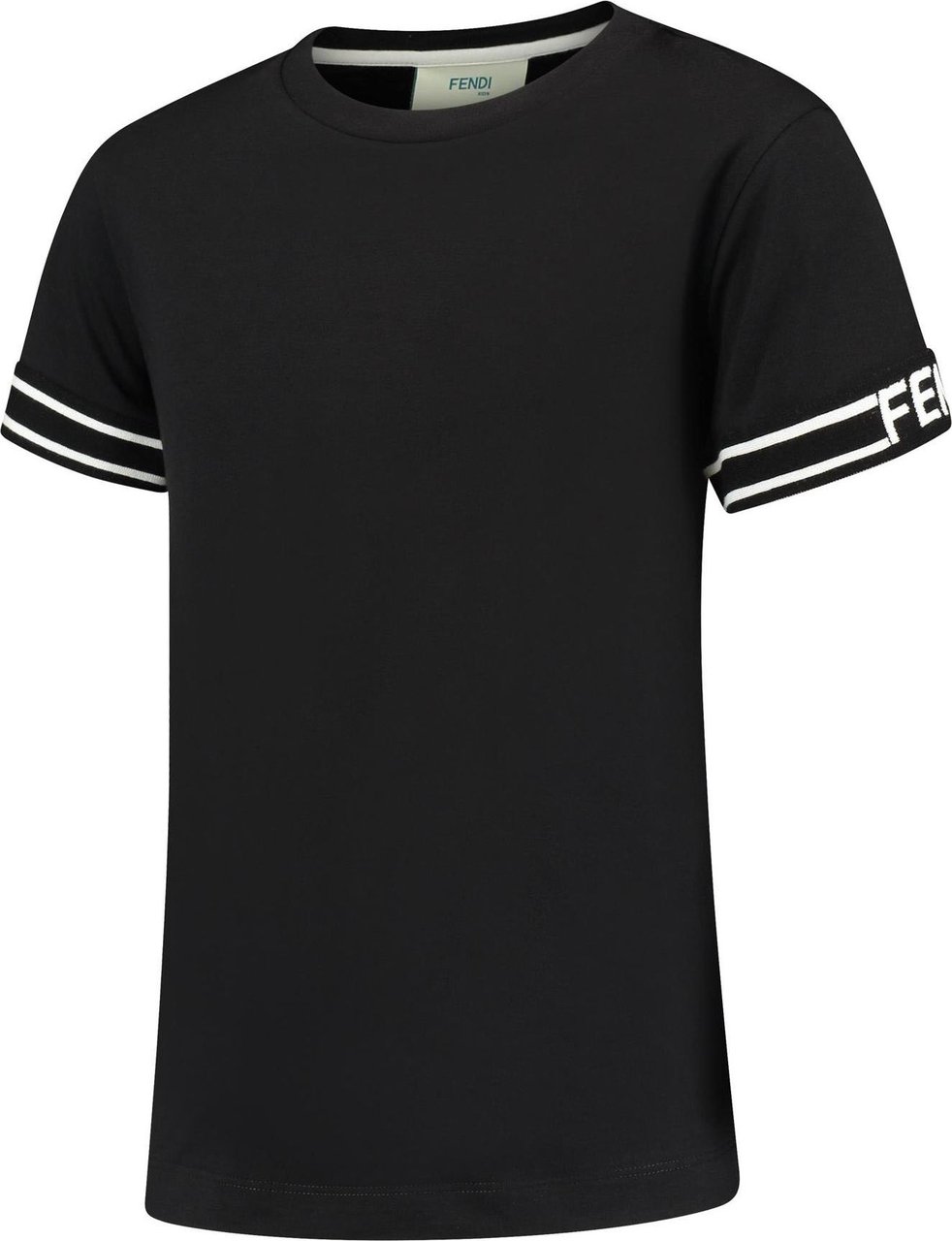 Fendi T-shirt Mas Jersey Tinto Zwart