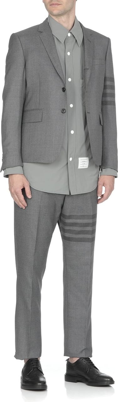 Thom Browne Trousers Med Grey Grijs