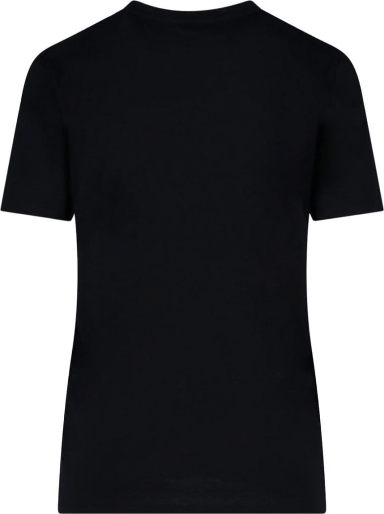 Balmain Ss Printed T-Shirt Button Zwart