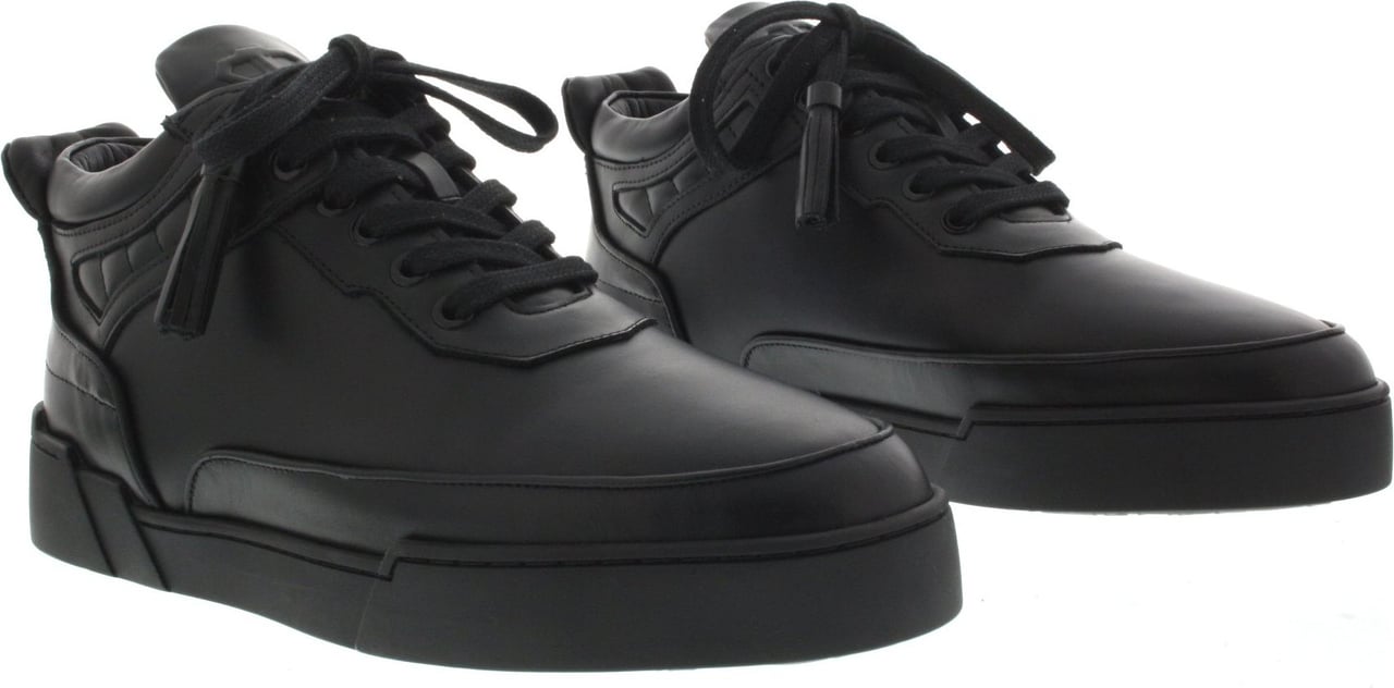 Benjamin Berner Sneakers Mid Top Sneaker All Black Zwart Zwart