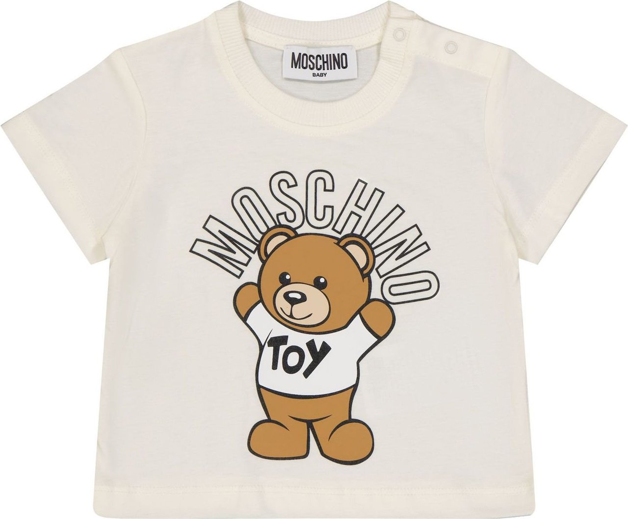 Moschino Moschino MUM032LAA01 baby t-shirt off white Wit