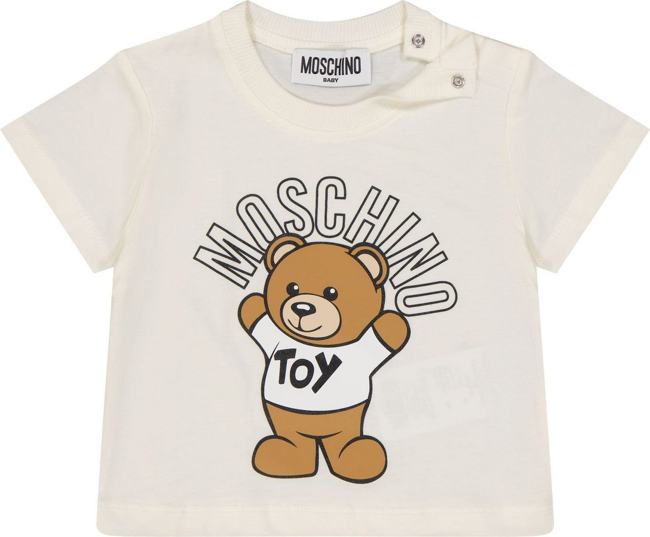 Moschino Moschino MUM032LAA01 baby t-shirt off white Wit