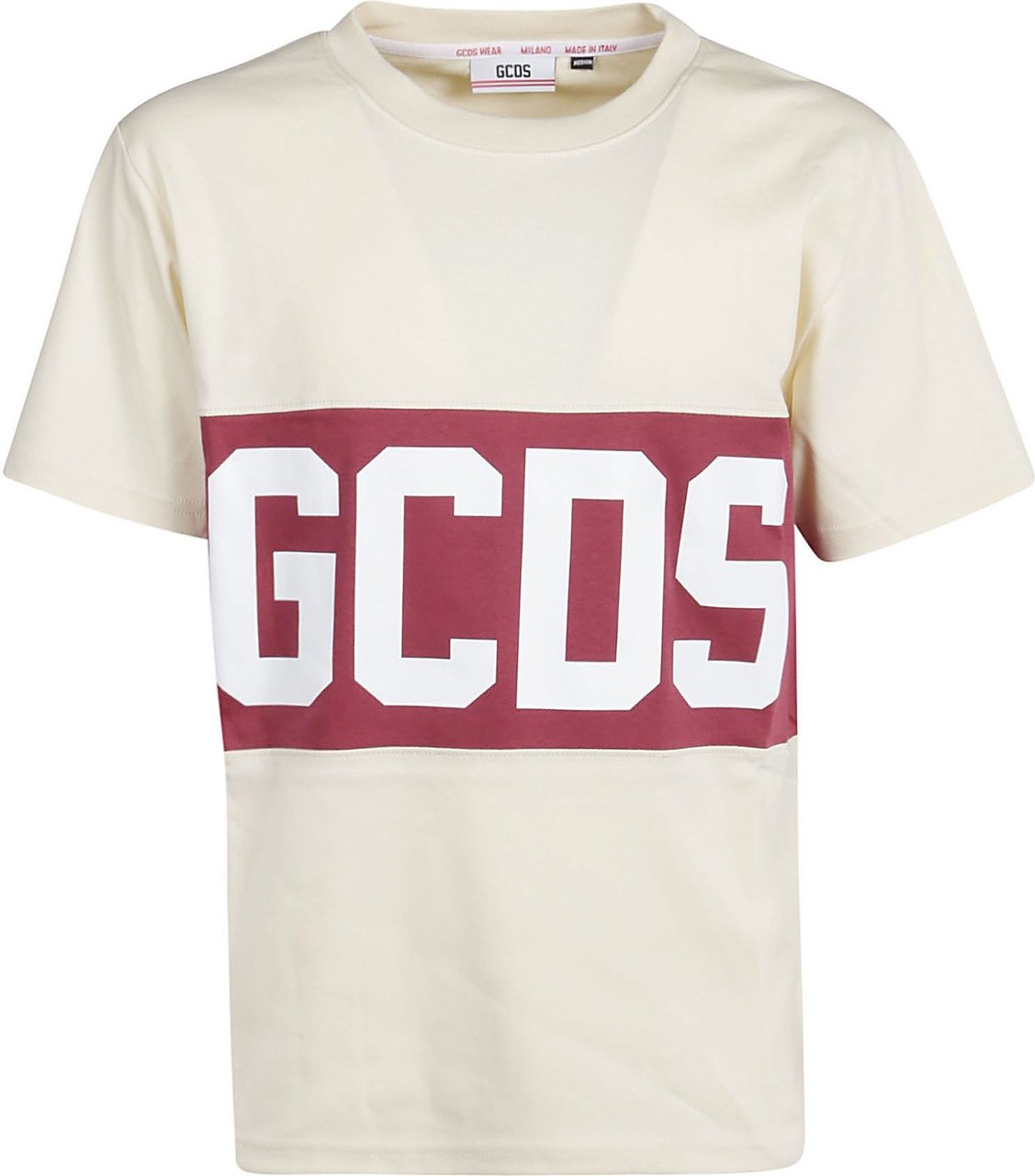 GCDS Band Logo T-shirt Red Rood