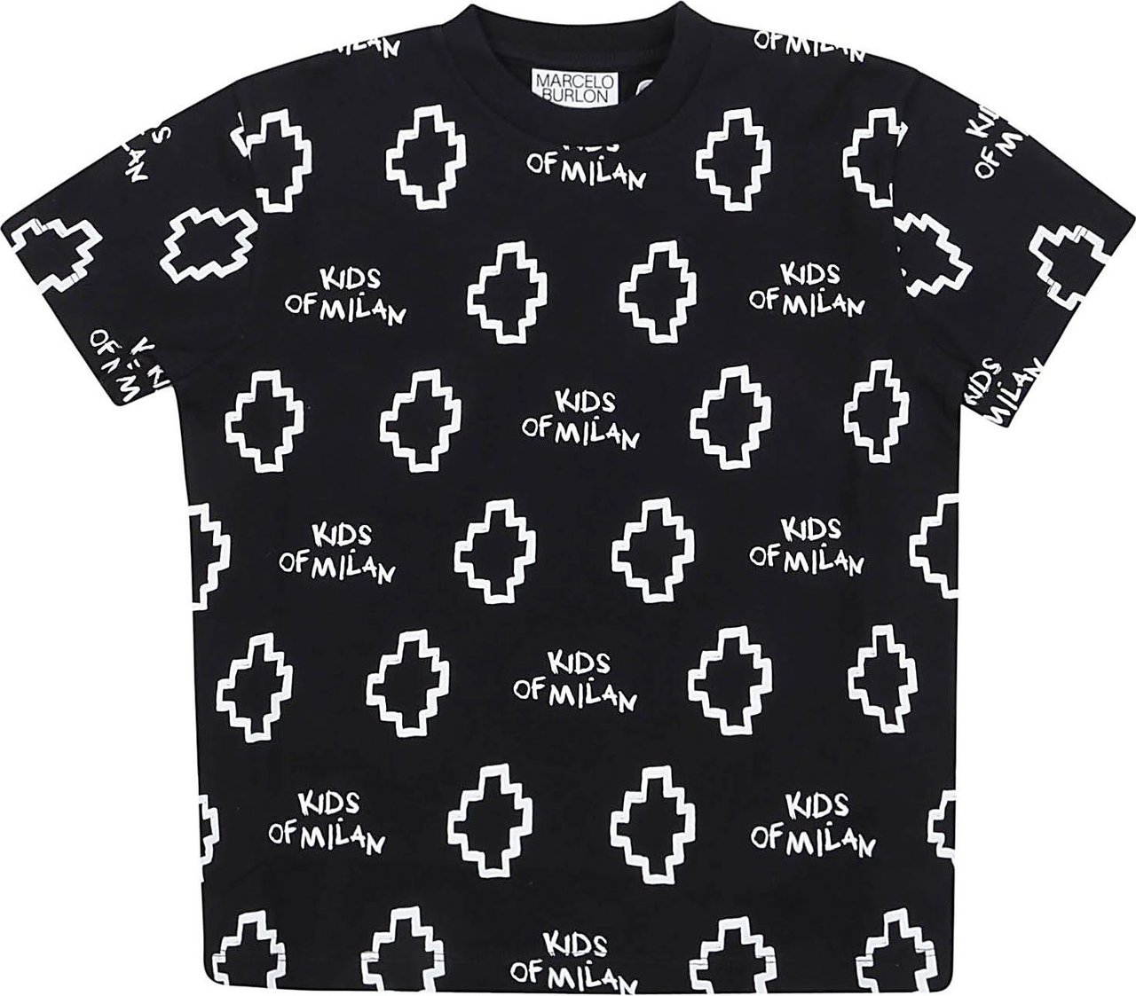 Marcelo Burlon Basic Logo Aop T-Shirt S/S Black