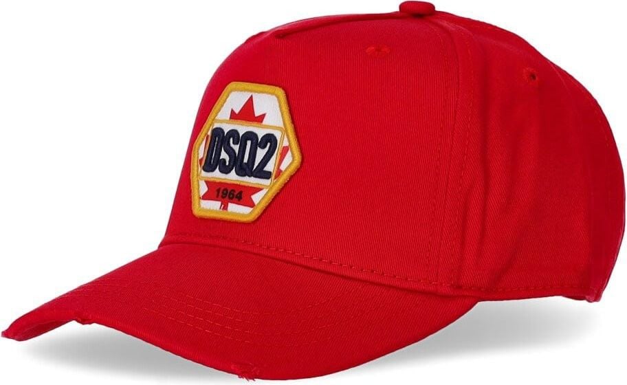 Dsquared2 Dsq2 Patch Red Baseball Cap Red Rood