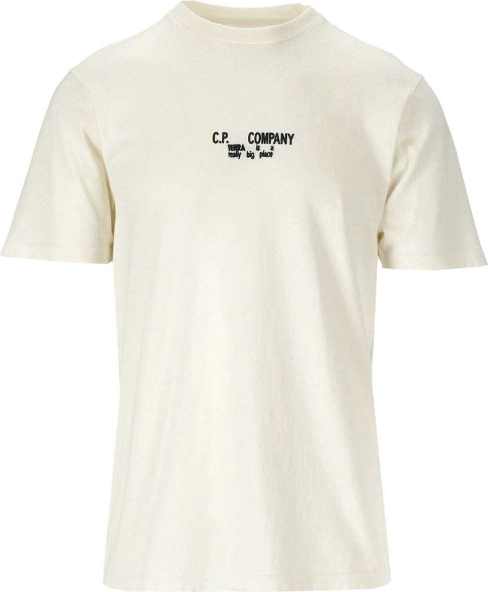 CP Company C.p. Company Jersey 24/1 Cream T-shirt Beige Beige