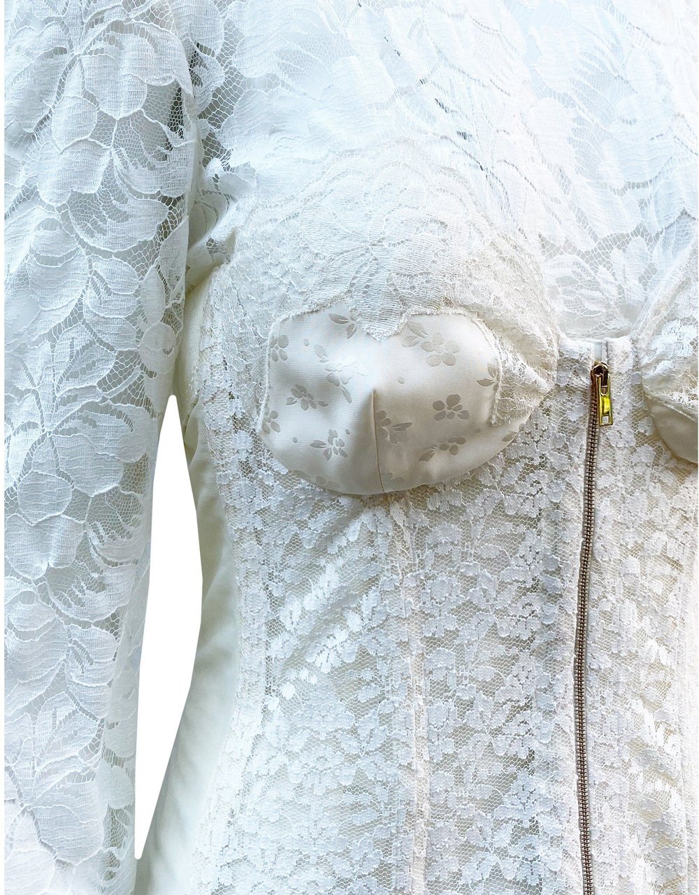 Stella McCartney Stella Mccartney Embroidered Lace Body Beige