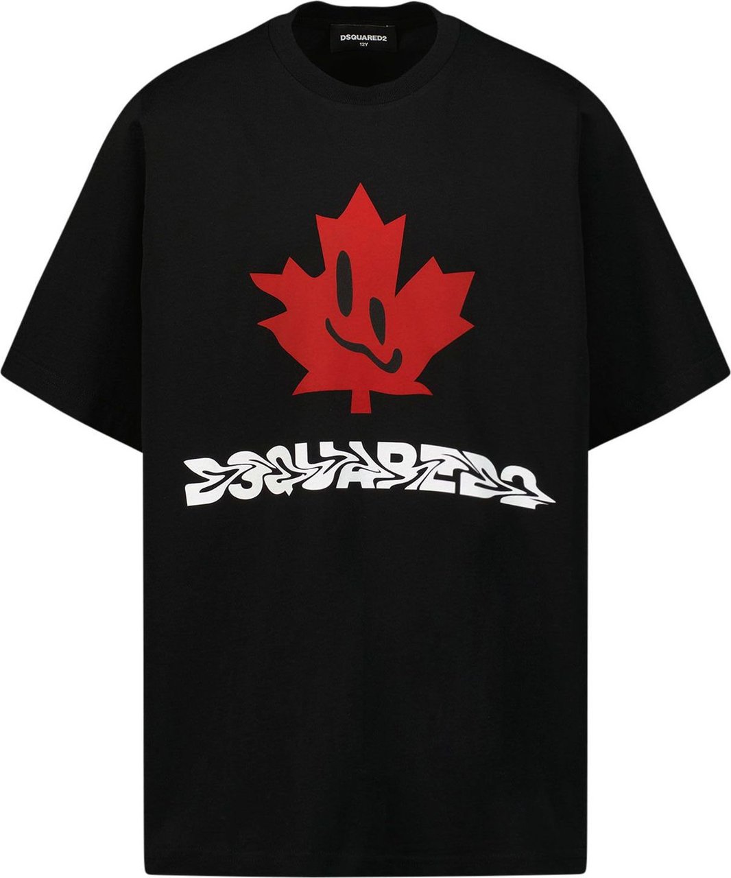 Dsquared2 Dsquared2 DQ1228 kinder t-shirt zwart Zwart