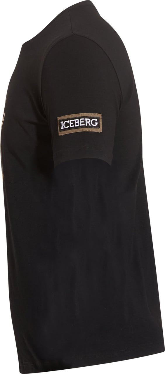 Iceberg Popeye Spinach T-shirt Black Zwart