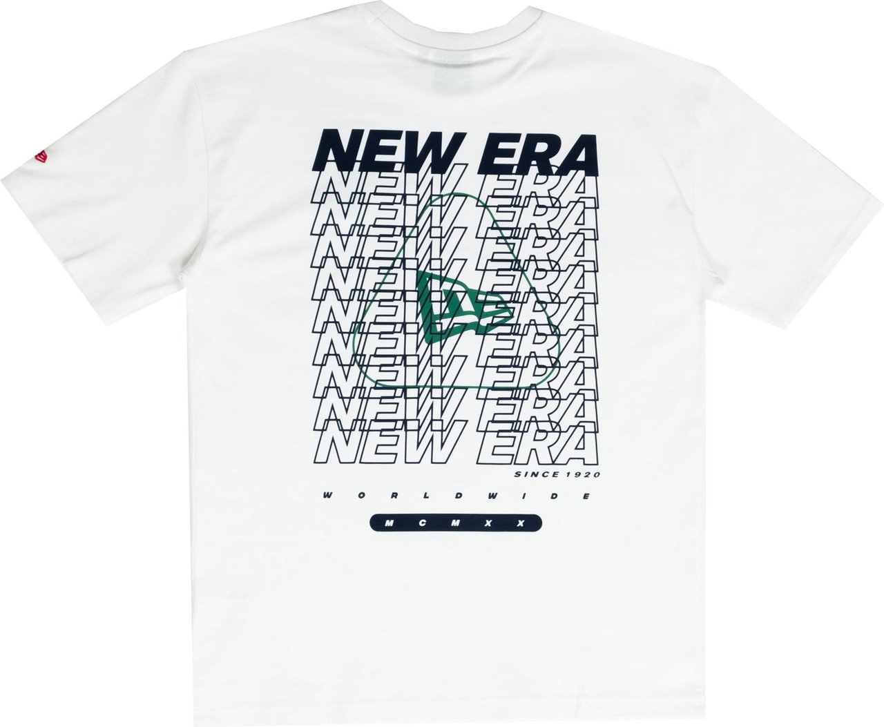 New Era T-shirt Man Stacked Graphic Oversized Tee 12893041 Wit