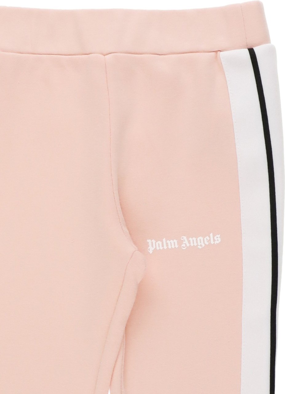 Palm Angels Trousers Pink White Roze