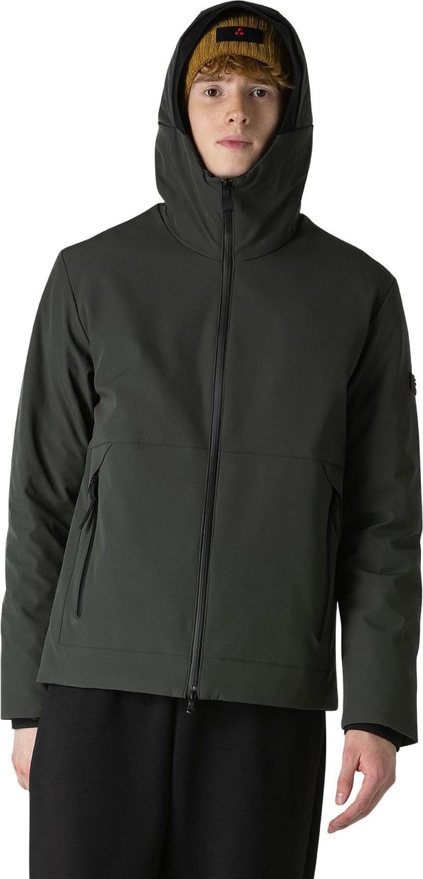 Peuterey Smooth Primaloft bomber jacket with black details Groen