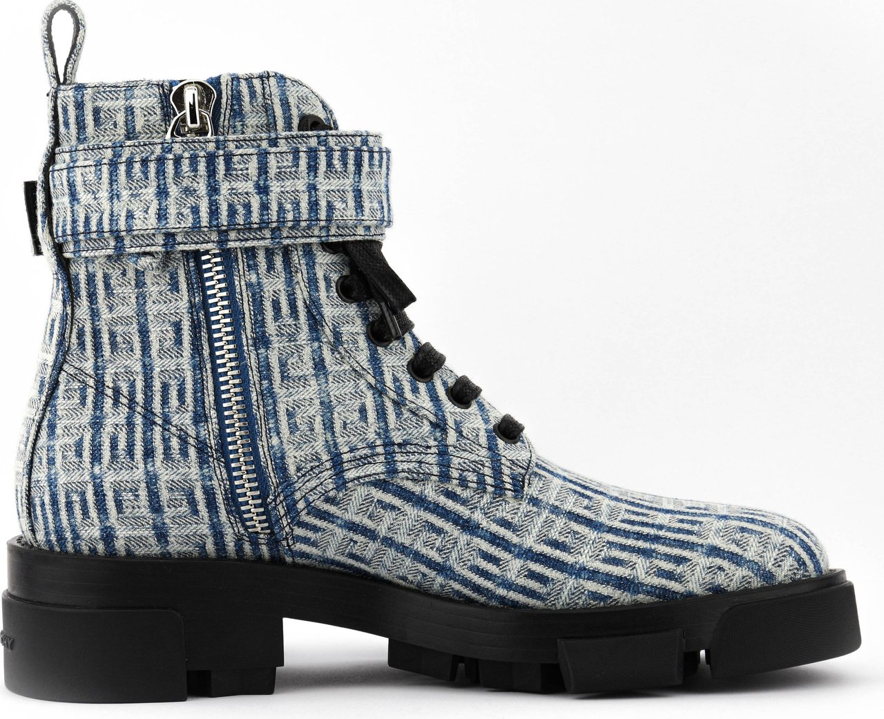 Givenchy Terra Boot 4g Buckle Denim Blauw