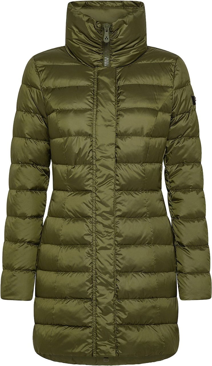 Peuterey Down jacket with high collar Groen
