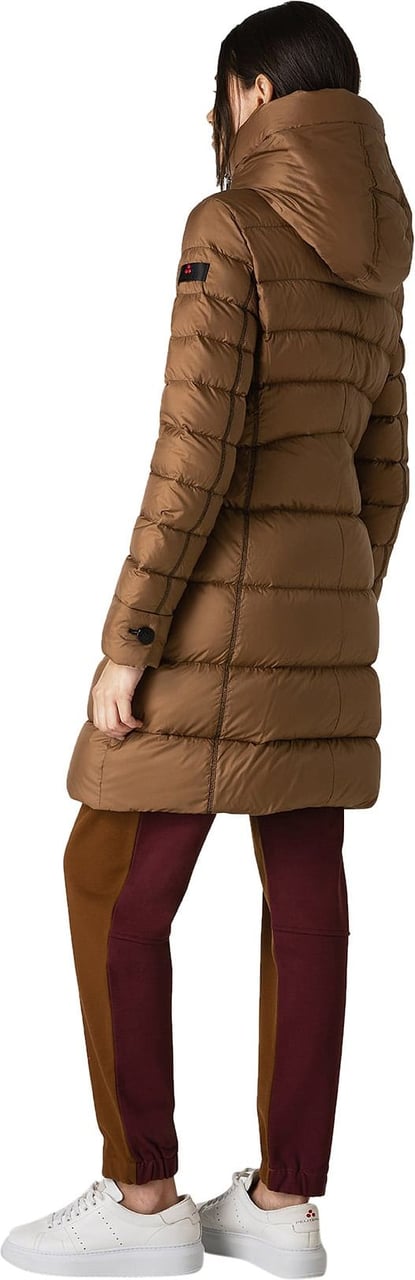 Peuterey 100% recycled polyester slim fit down jacket Beige