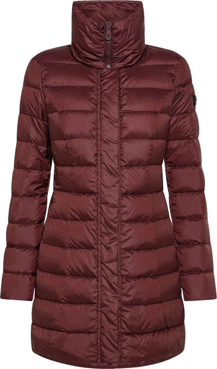 Peuterey Down jacket with high collar Rood