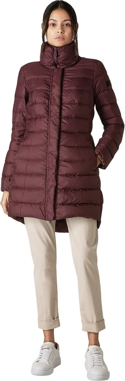 Peuterey Down jacket with high collar Rood