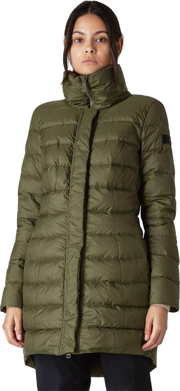 Peuterey Down jacket with high collar Groen