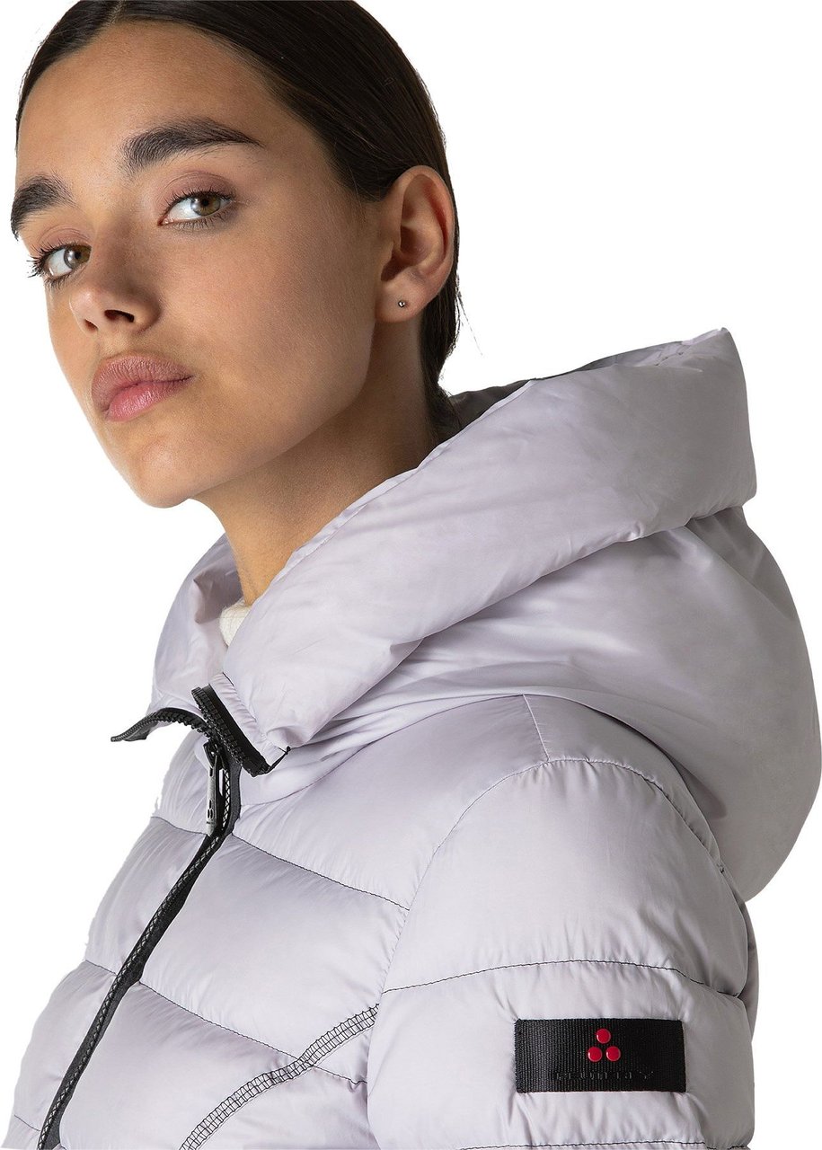 Peuterey Recycled fabric and down jacket Grijs